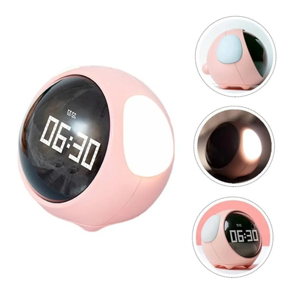 SHEEPBUSTER - Reloj Despertador Multifuncional Rosado