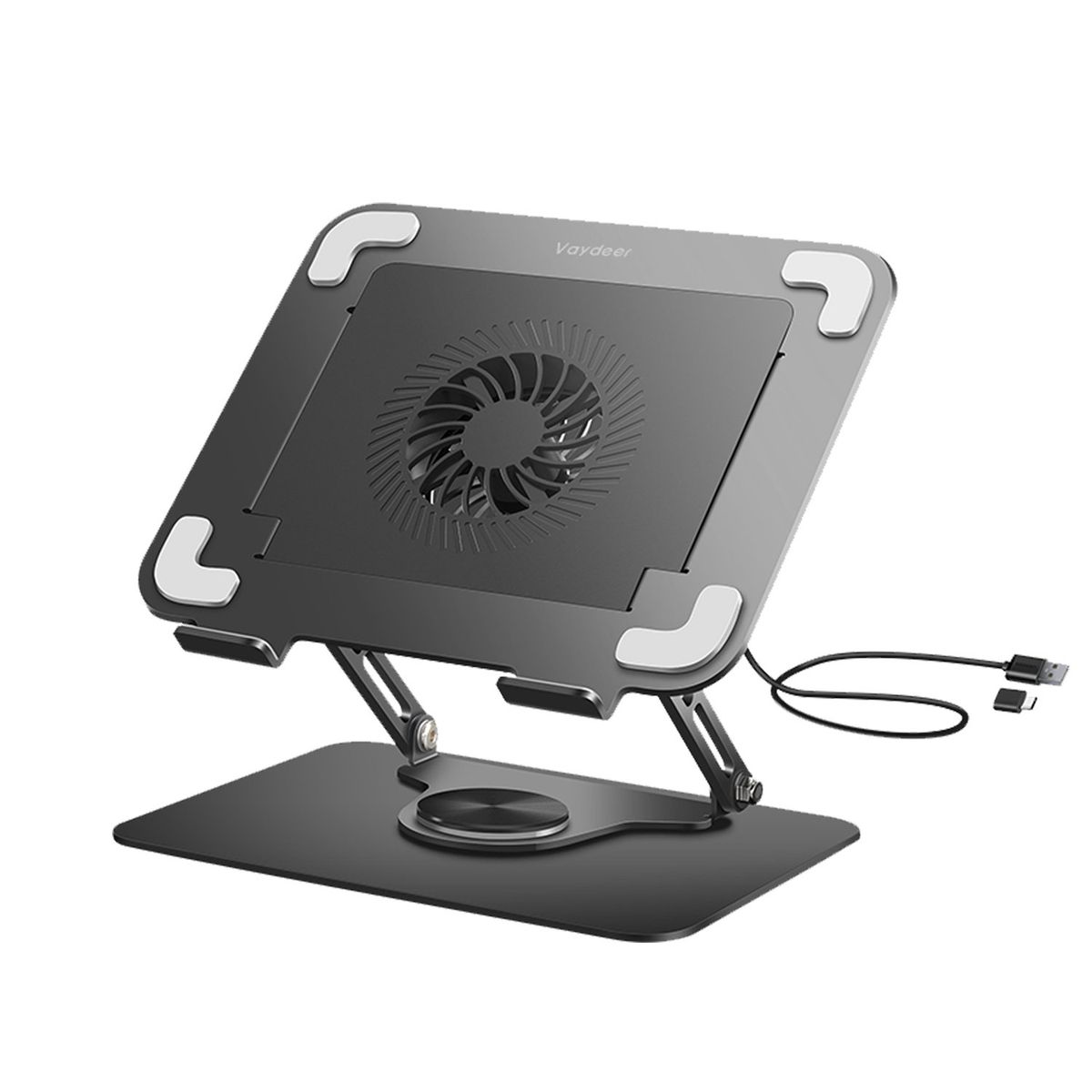 VAYDEER - Soporte elevador de laptop con ventilador USB plegable Vaydeer SZH041