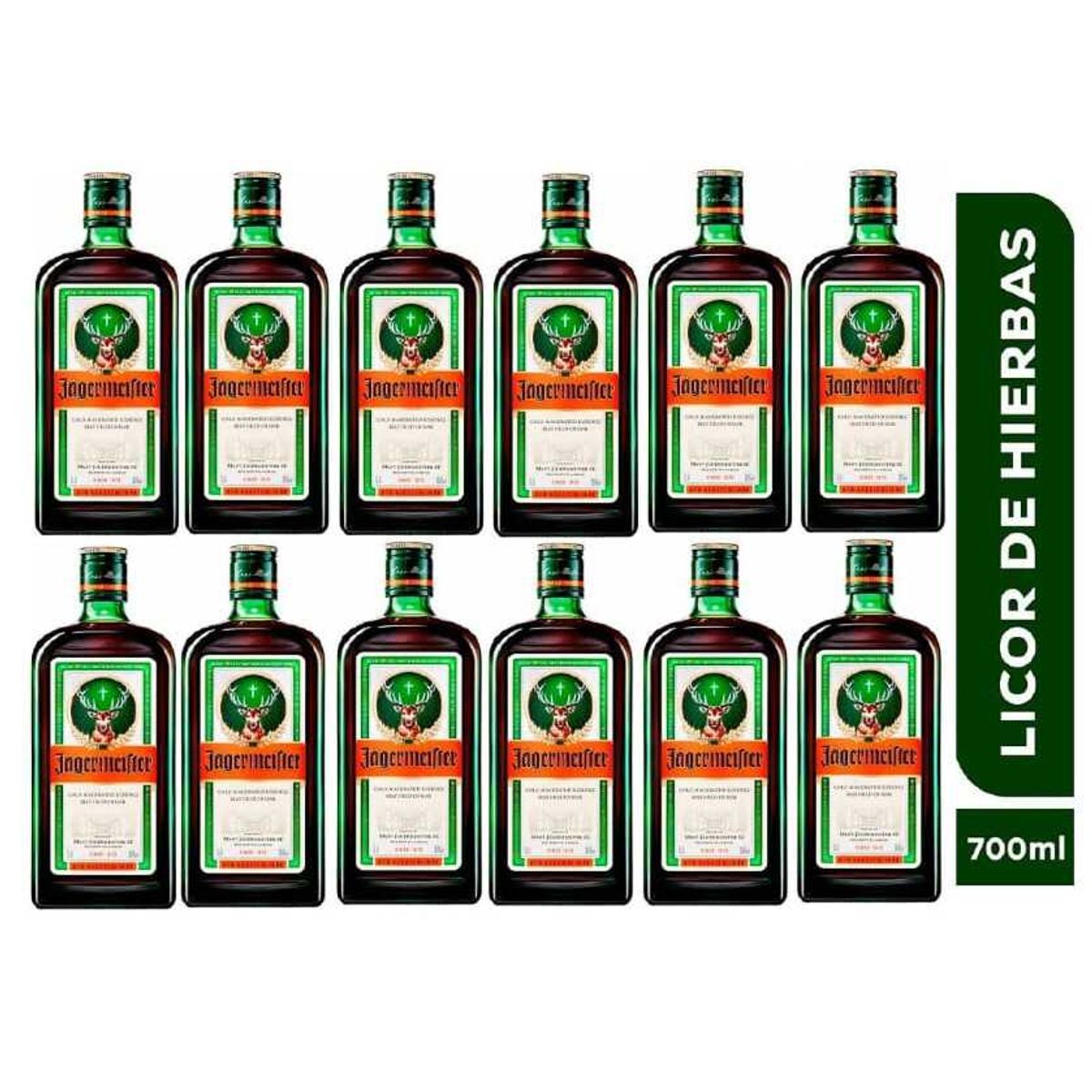 JAGERMEISTER - Licor Jagermeister 700ml -12 UND