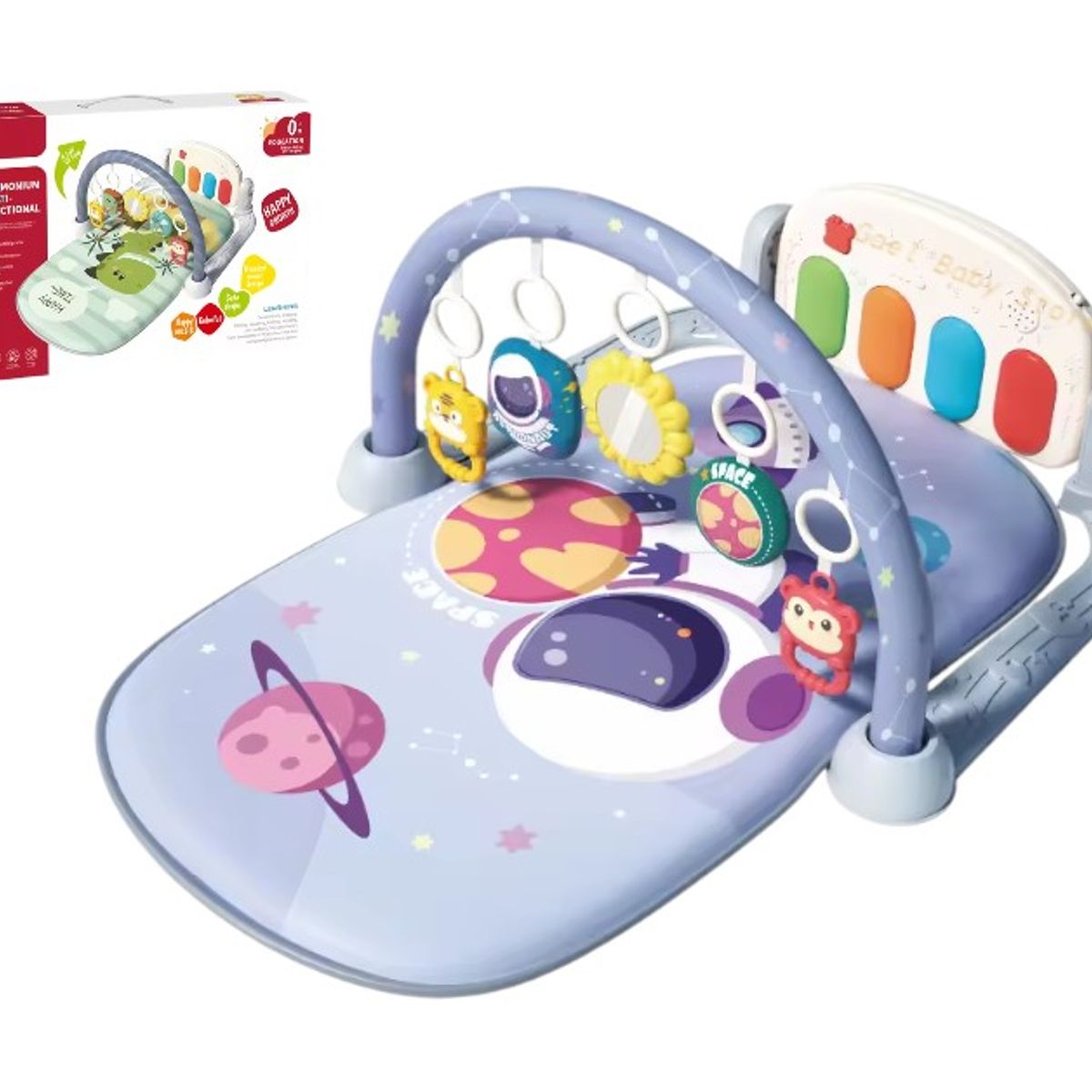 GENERICO - GIMNASIO CON PIANO MUSICAL 3 EN 1 PARA BEBÉ
