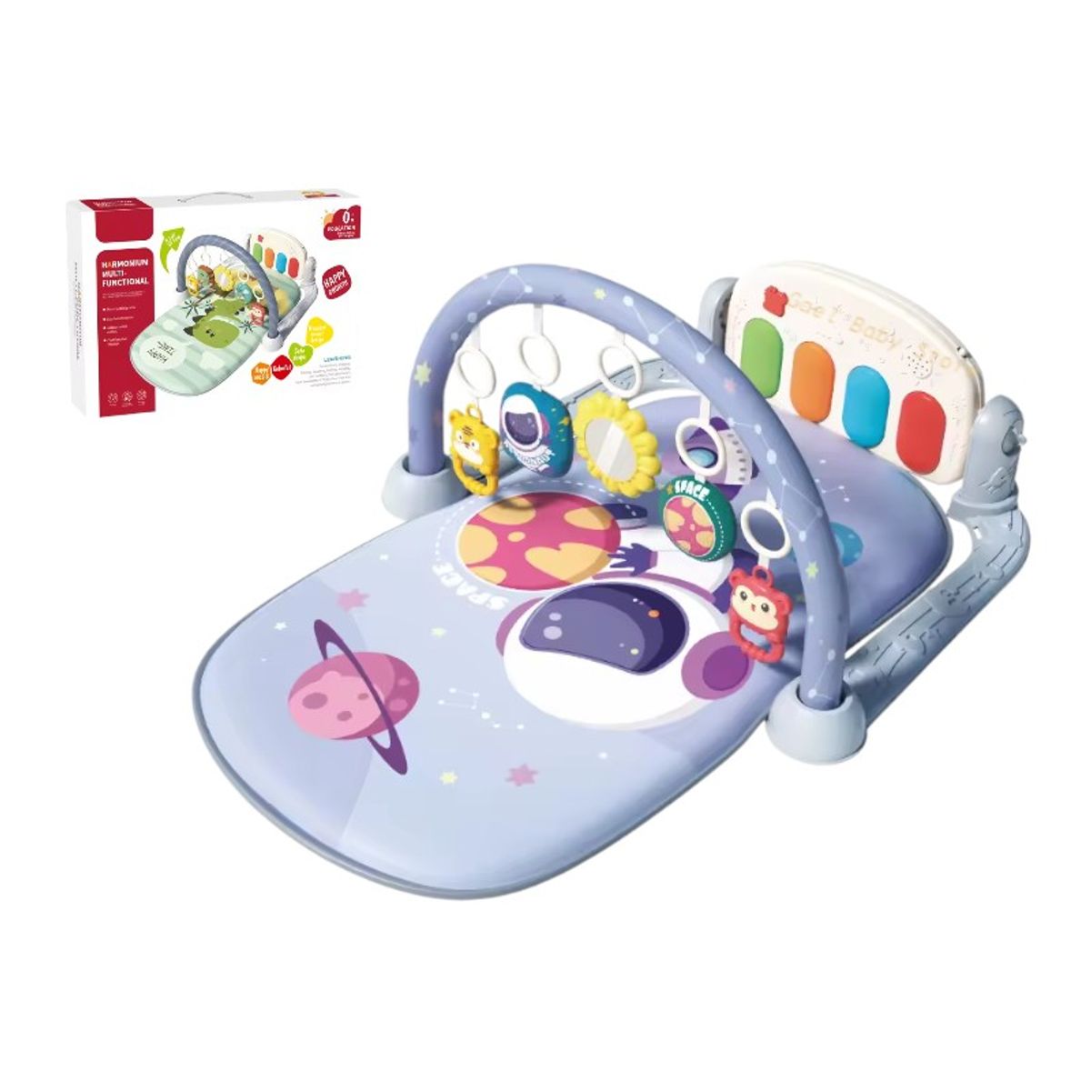 GENERICO - GIMNASIO CON PIANO MUSICAL 3 EN 1 PARA BEBÉ