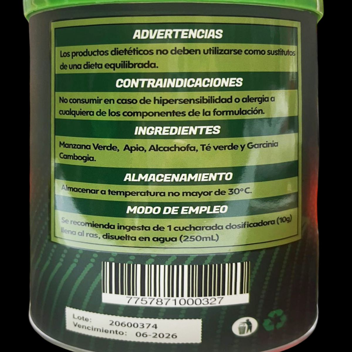 GENERICO - Jugo verde Vitali - 300 gramos