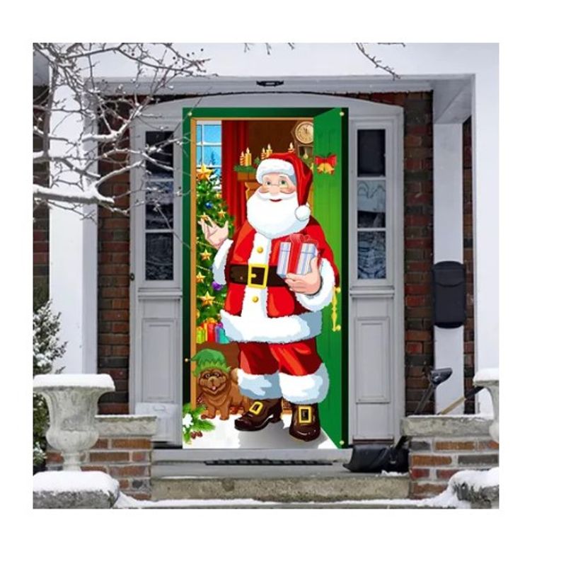 GENERICO - Forro elegante   Para Puerta tendencia navidad 2025