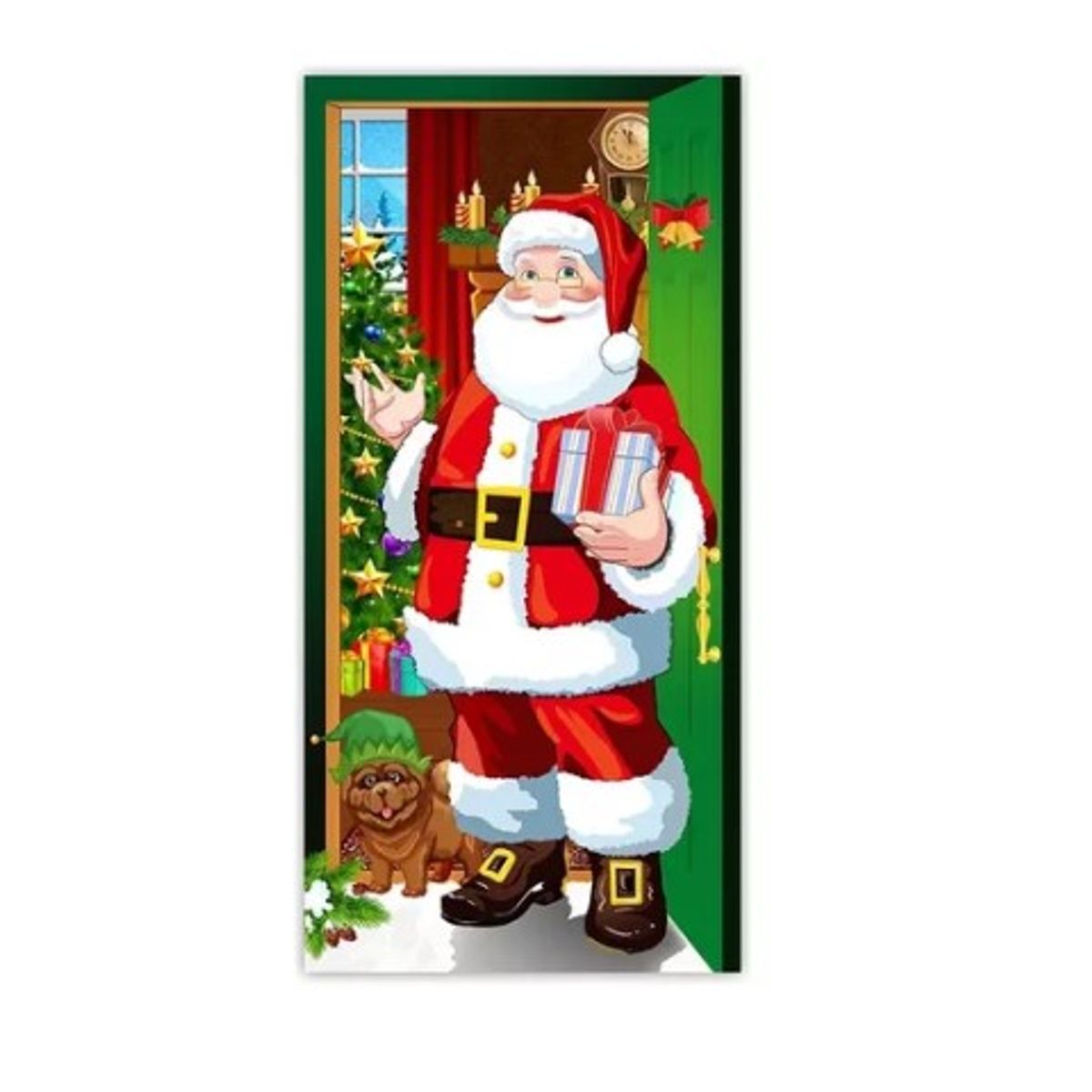 GENERICO - Forro elegante   Para Puerta tendencia navidad 2025