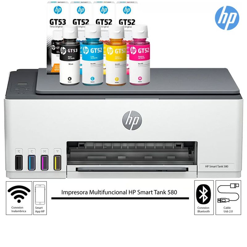 HP - IMPRESORA SMART TANK 580 MULTIFUNCIONAL WIFI