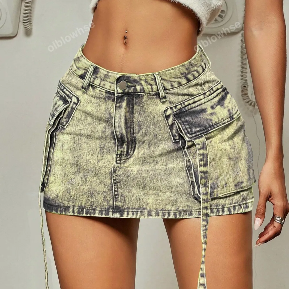 BENCUS JEANS - Falda Corta Jeans Skirt Mujer