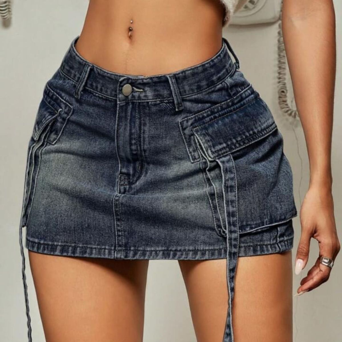 BENCUS JEANS - Falda Corta Jeans Skirt Mujer