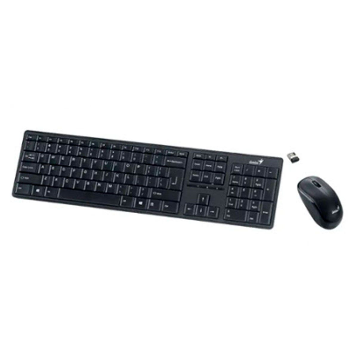 Teclado Genius + Mouse Slimstar 8230 Wireless/Bt Negro, marca GENIUS - Foto 2