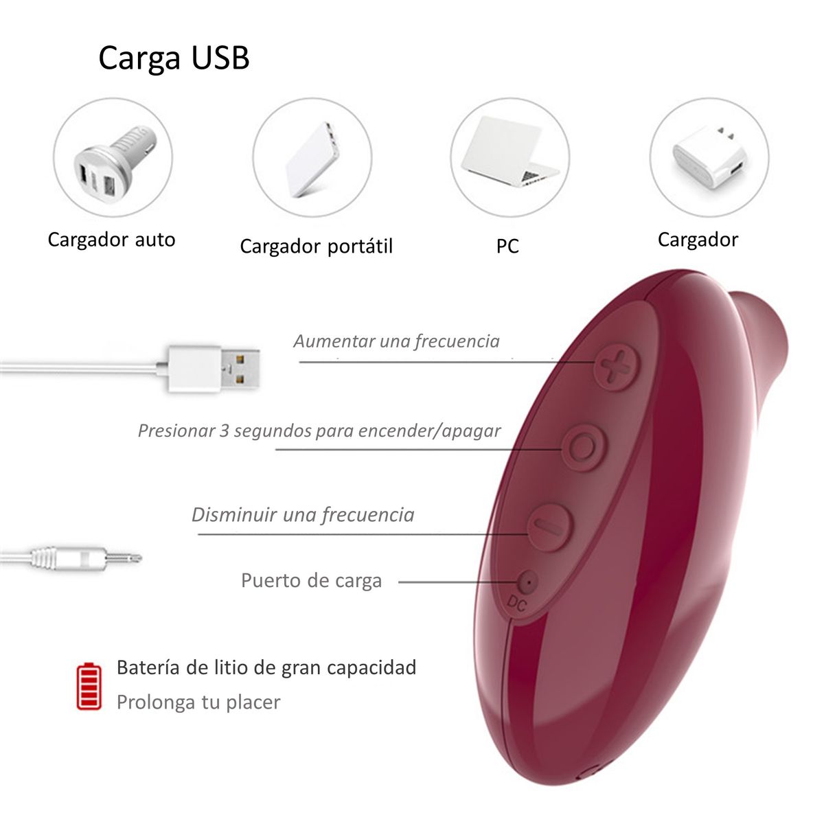GENERICO - Succionador de Clítoris 10 Velocidades