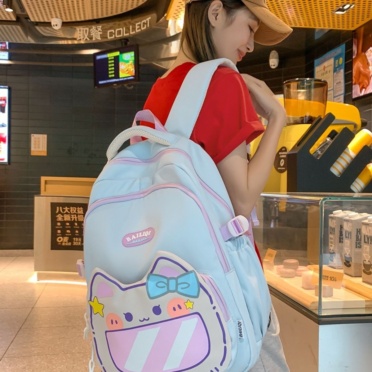 GENERICO - MOCHILA KEKEMI KAWAI DISEÑO CAT