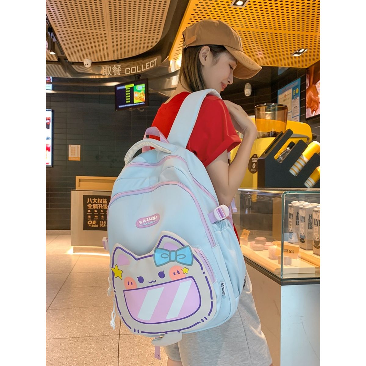 GENERICO - MOCHILA KEKEMI KAWAI DISEÑO CAT