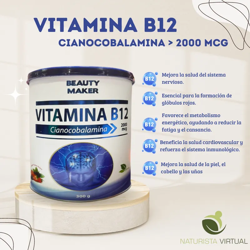 GENERICO - Vitamina B12 Cianocobalamina - 300 gramos