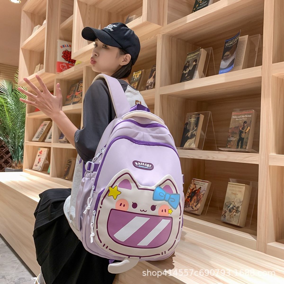 GENERICO - MOCHILA KEKEMI KAWAI DISEÑO CAT