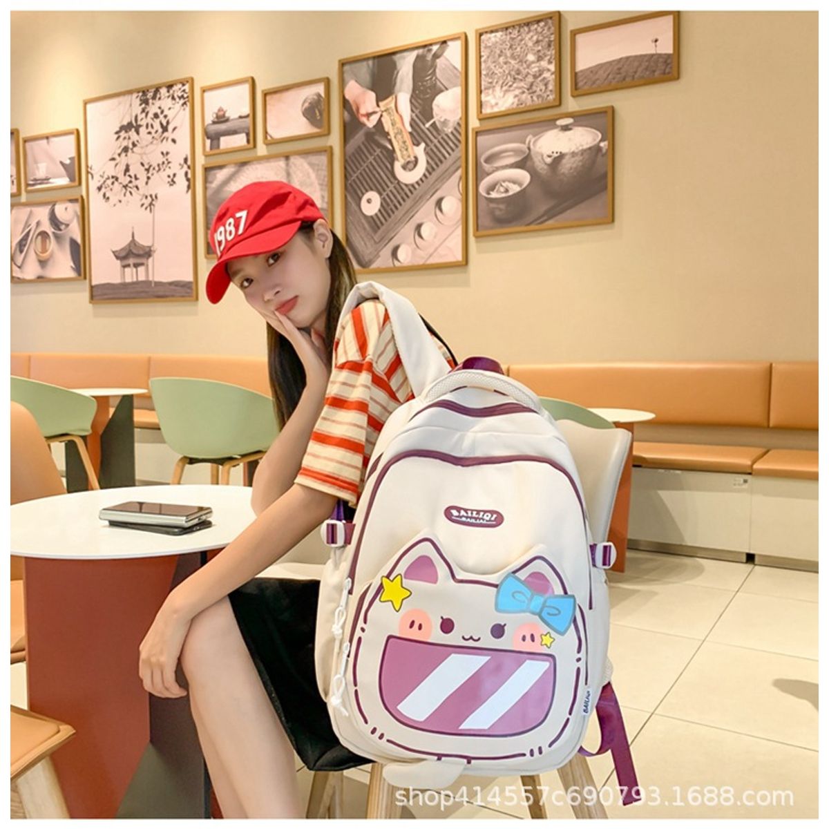 KEKEMI - MOCHILA KEKEMI KAWAI DISEÑO CAT