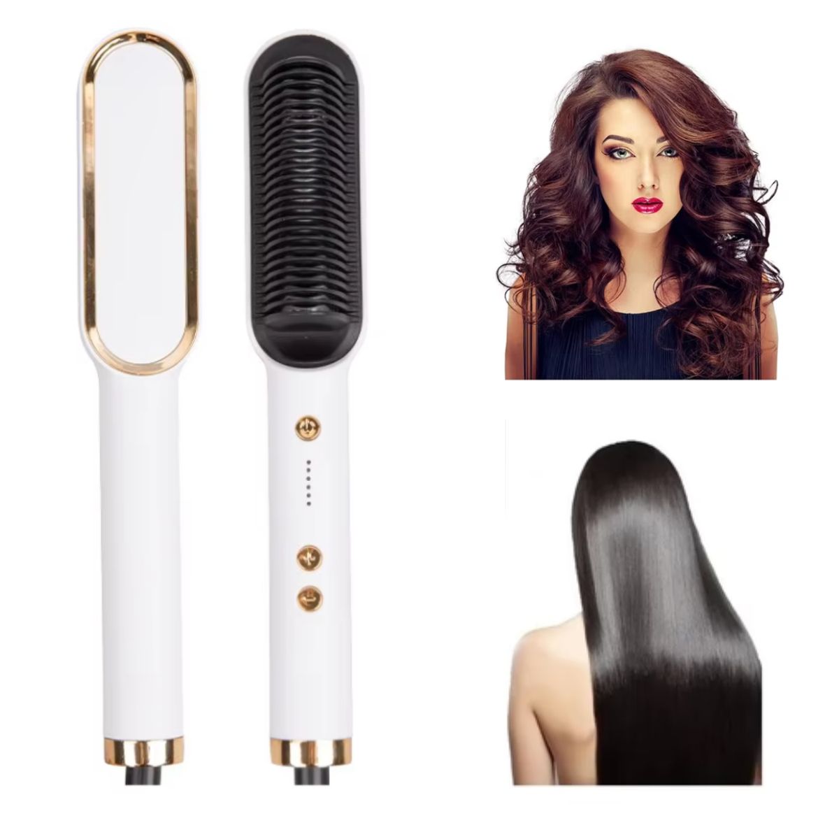 GENERICO - Peine Alisador y Ondulador De Cabello Raf