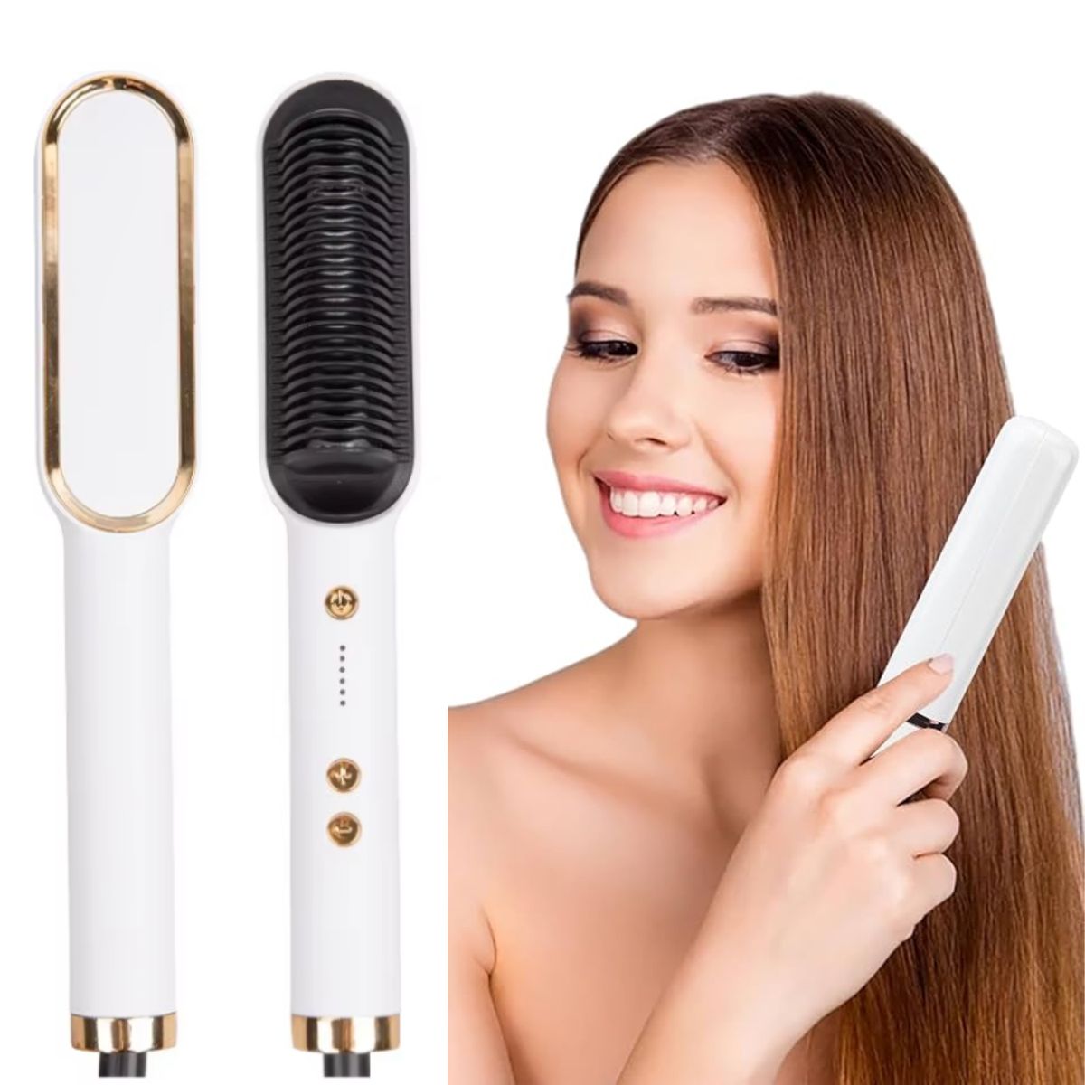 IMPORTADO MC - Peine Alisador y Ondulador De Cabello - Marca Raf