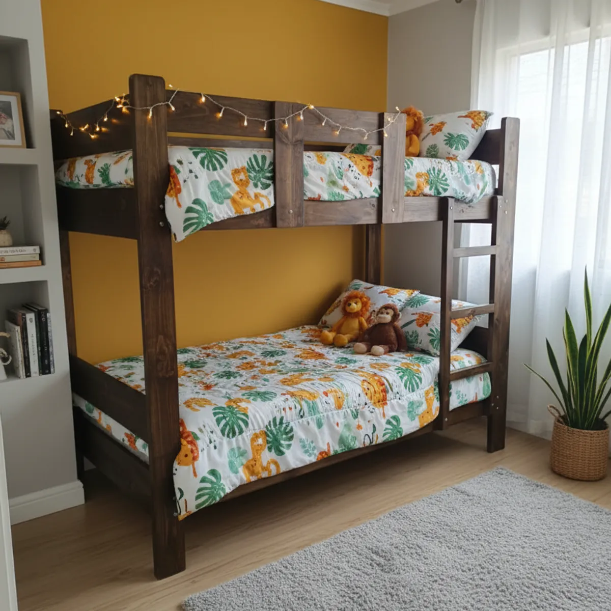 GENERICO - CAMAROTE 1.5 PLZ DE PINO COLOR NOGAL