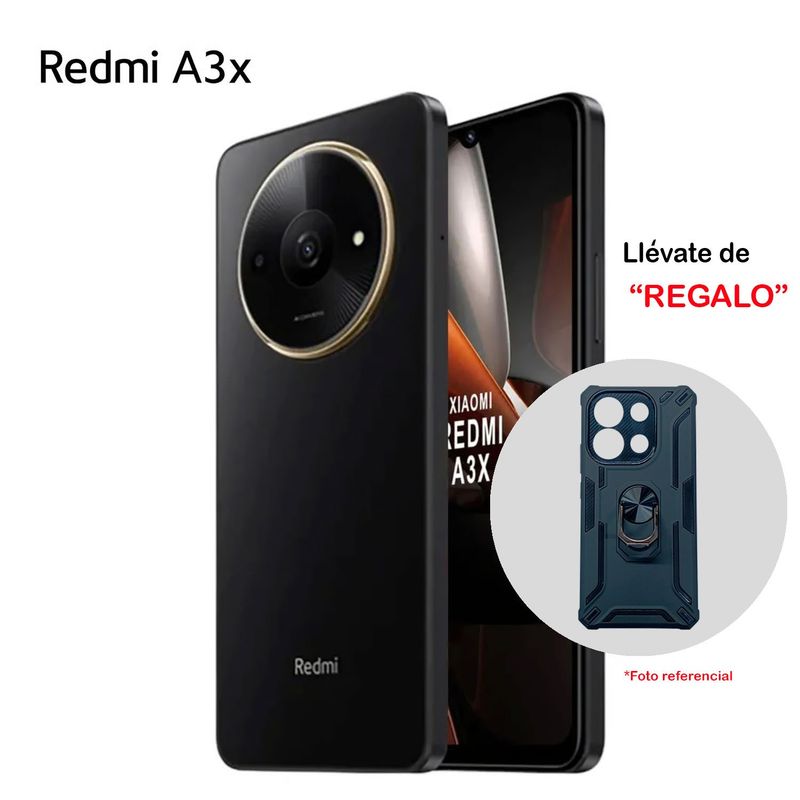 REDMI - XIAOMI REDMI A3X 4GB RAM 128GB COLOR NEGRO OCASO CON ESTUCHE DE REGALO