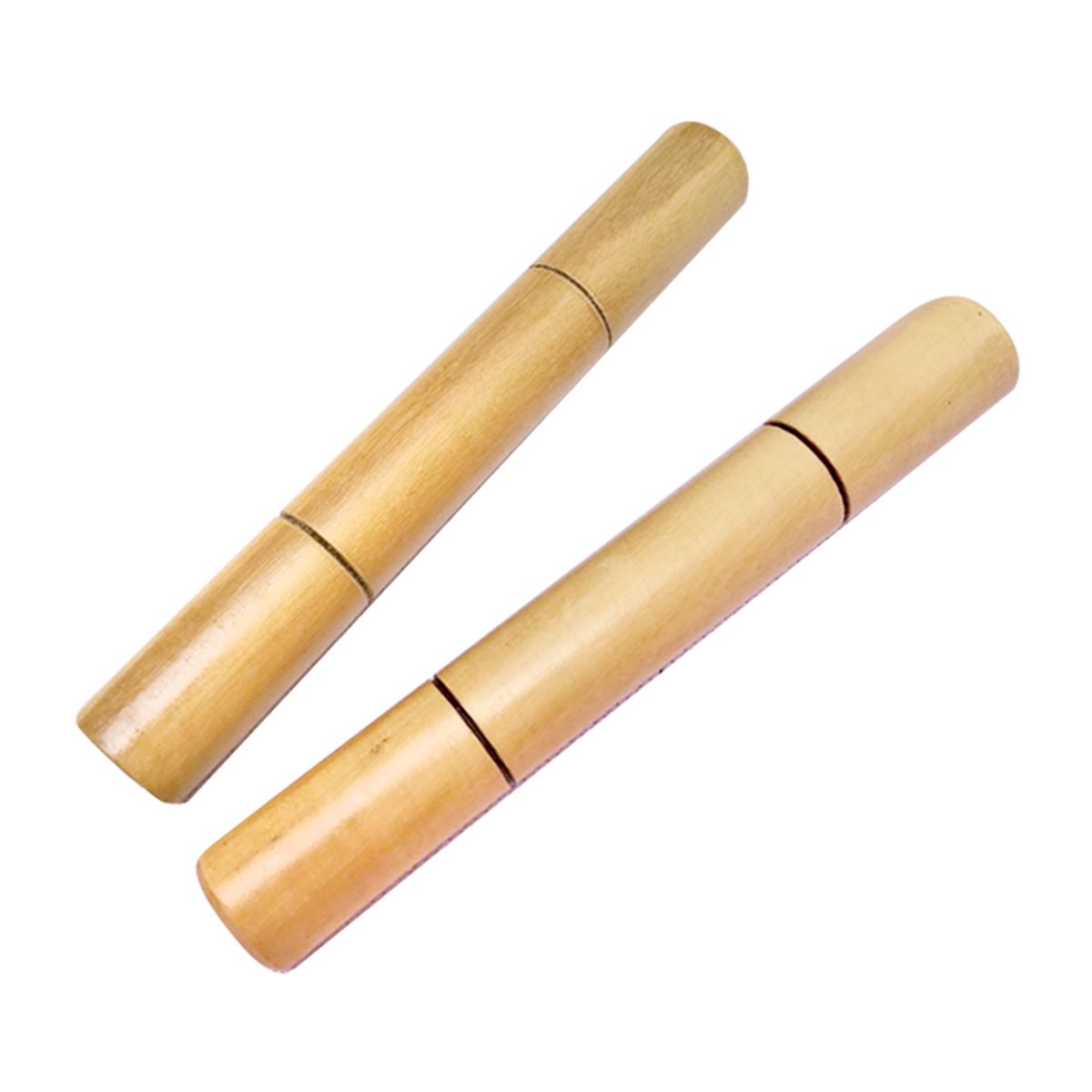 GENERICO - Claves de Madera Instrumento Musical de Percusion