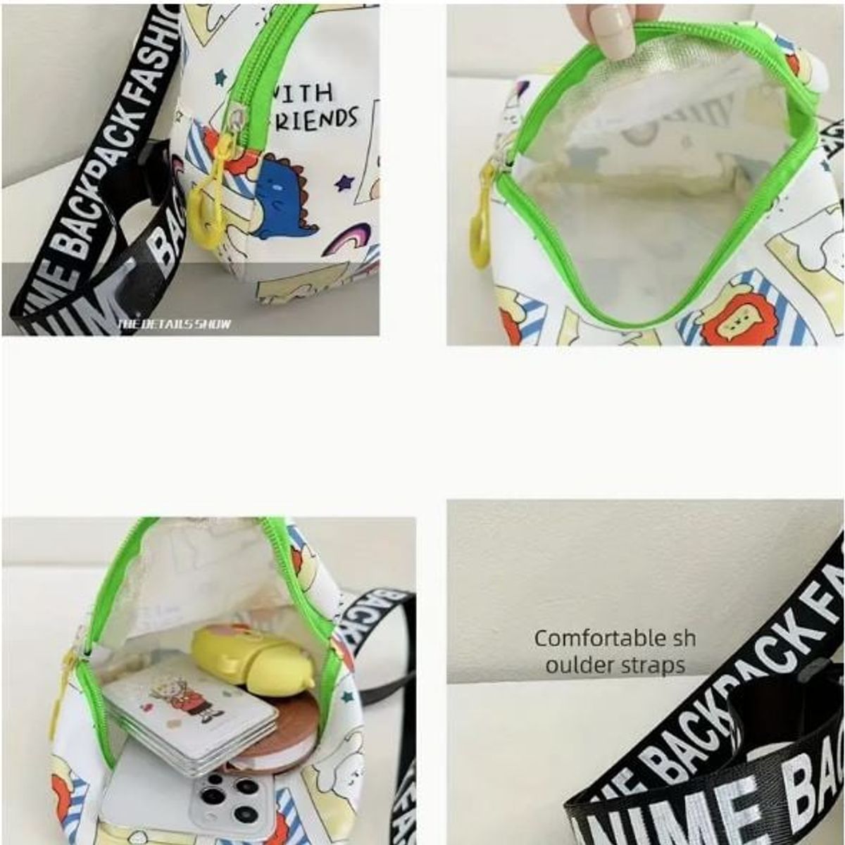 GENERICO - MOCHILA KAWAI Bolsa De Pecho De Dibujos Animados Para Niños