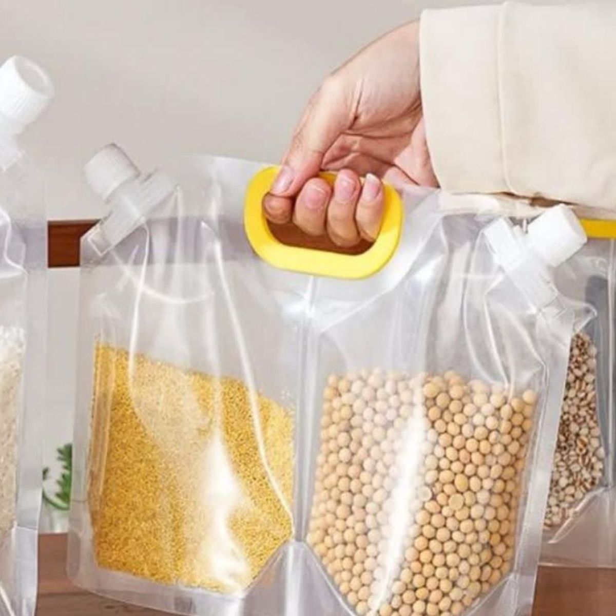 GENERICO - Bolsa de Almacenamiento Contenedor con Tapa y Asa de 2Kg