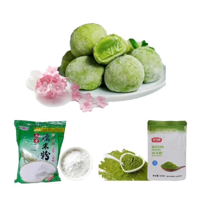 GENERICO - Pack Mochi Matcha 2pza Harina de Arroz Glutinoso y Matcha