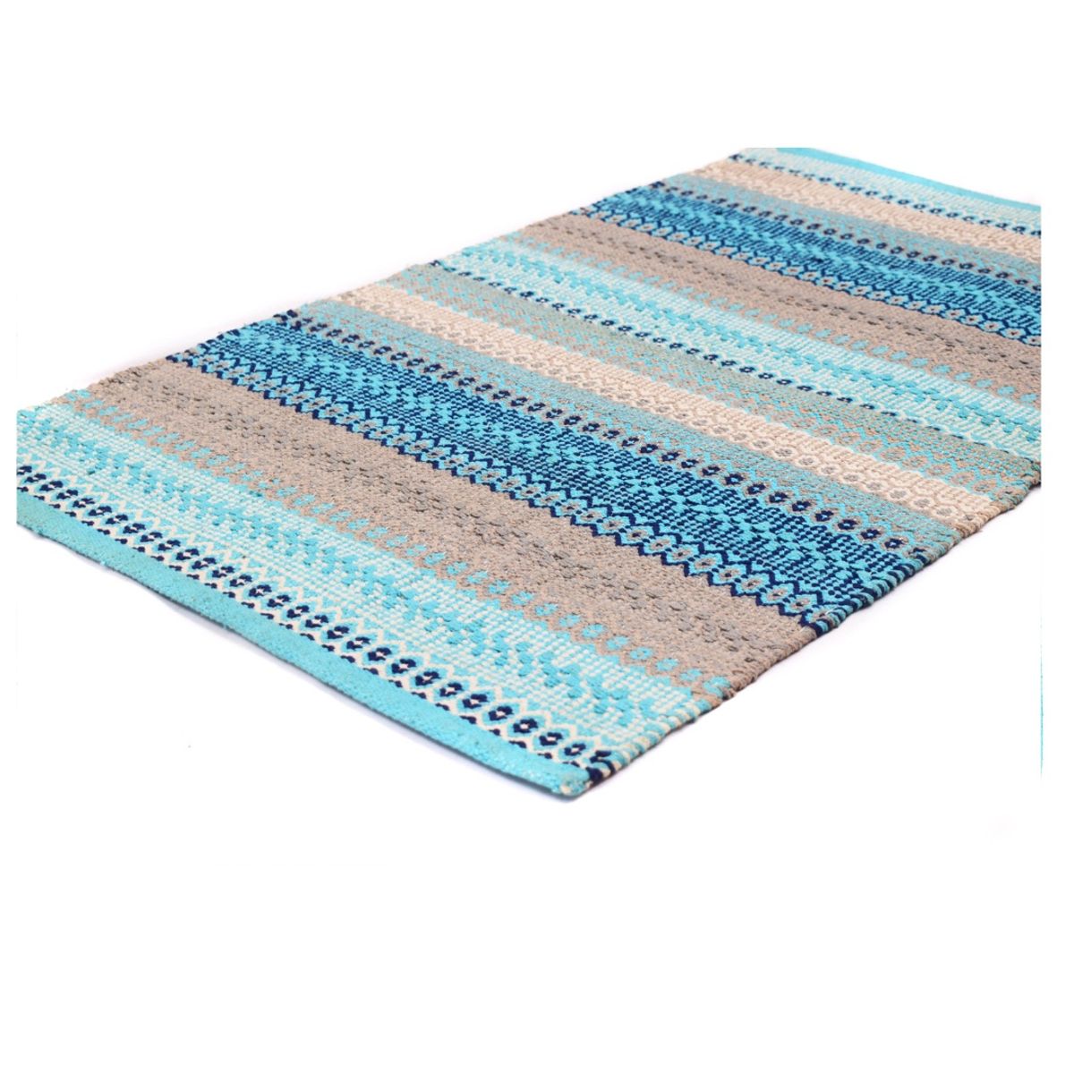 GENERICO - Alfombra Kellim IC13516 Turquesa 2.80 x 3.65 m