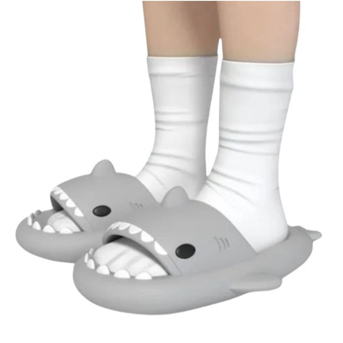 GENERICO - Sandalias Tiburon Gris Claro Talla desde 34 hasta 44