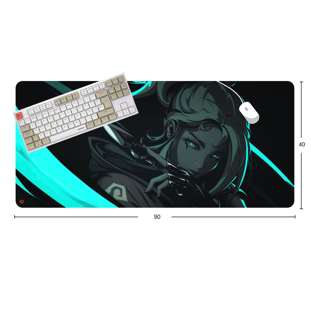 GENERICO - Mouse Pad Gamer Superficie Speed Waterproof XXL JETTValorant