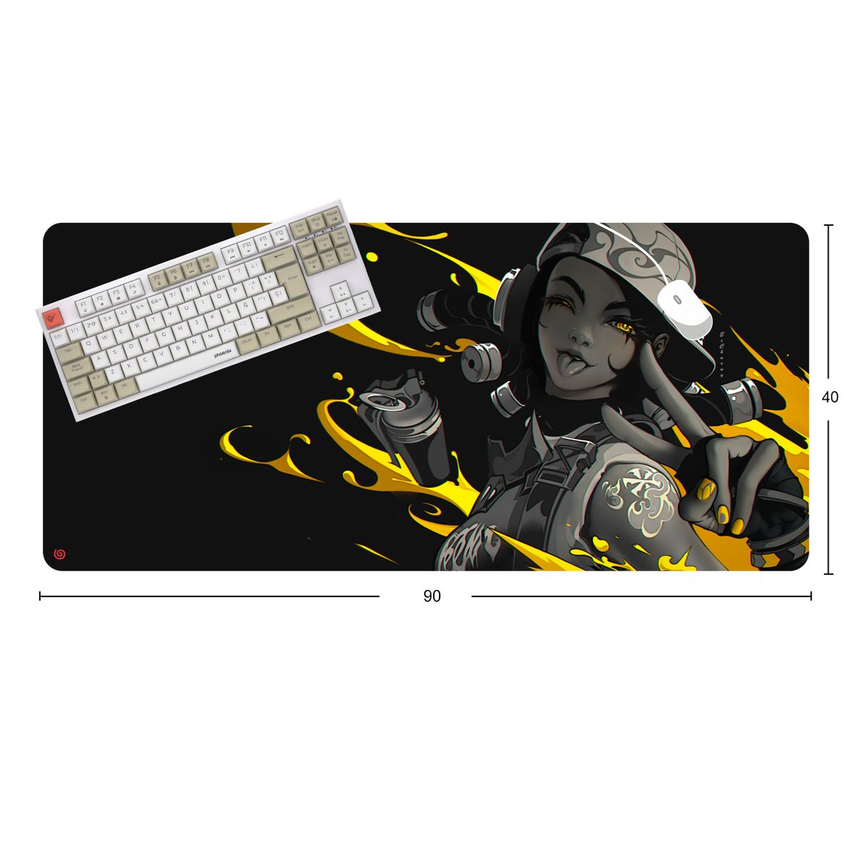 GENERICO - Mouse Pad Gamer Superficie Speed Waterproof XXL RAZE Valorant