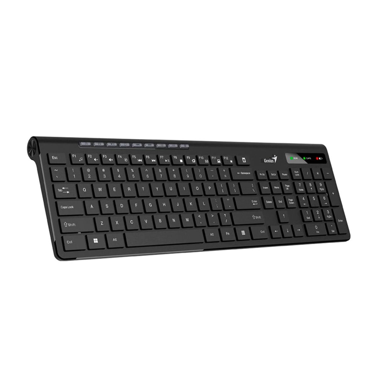 GENIUS - TECLADO GENIUS SLIMSTAR 7230 WIRELESS MULTIMEDIA SP BLACK