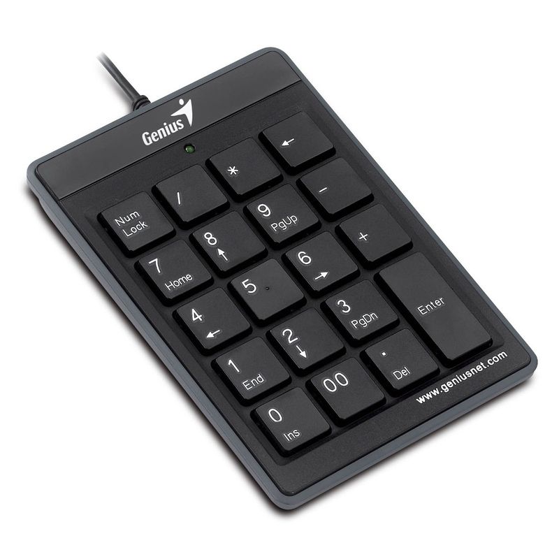 GENIUS - TECLADO NUMERICO GENIUS NUMPAD 110 USB CHOCOLATE KEYS BLACK