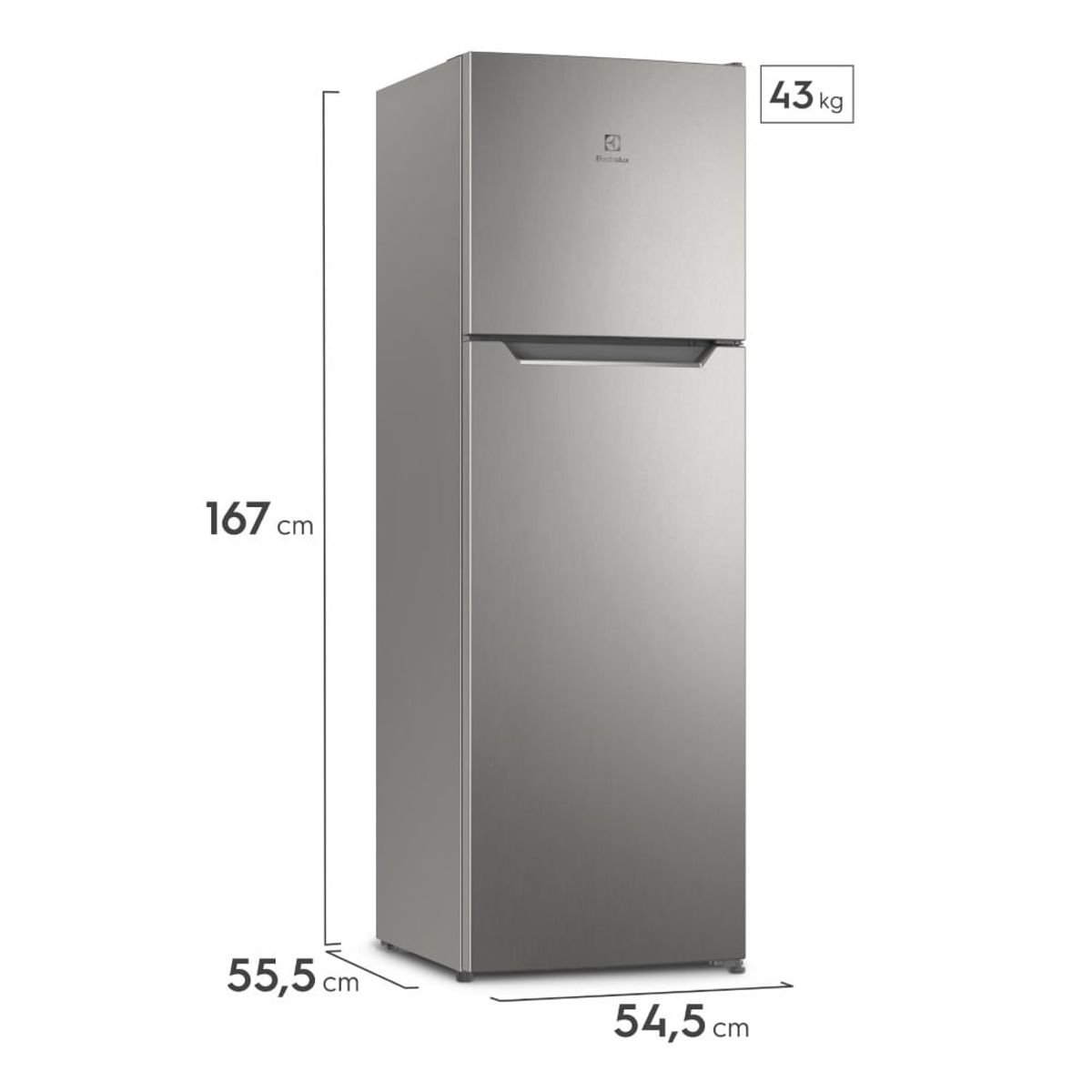 ELECTROLUX - Refrigerador Electrolux No Frost Top Mount 251L ERT28F2P4AS