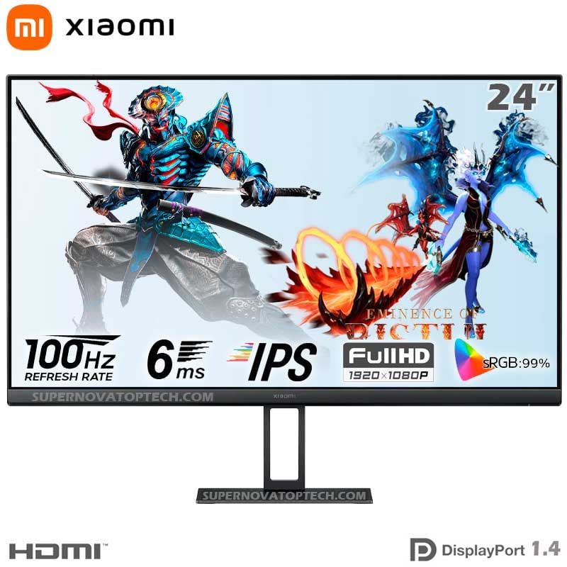 XIAOMI - Monitor Xiaomi A24I 24″ Full HD 1920X1080 100HZ IPS 5MS 99%sRGB