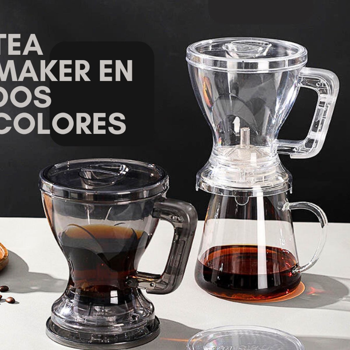 GENERICO - Taza infusora de té color negro