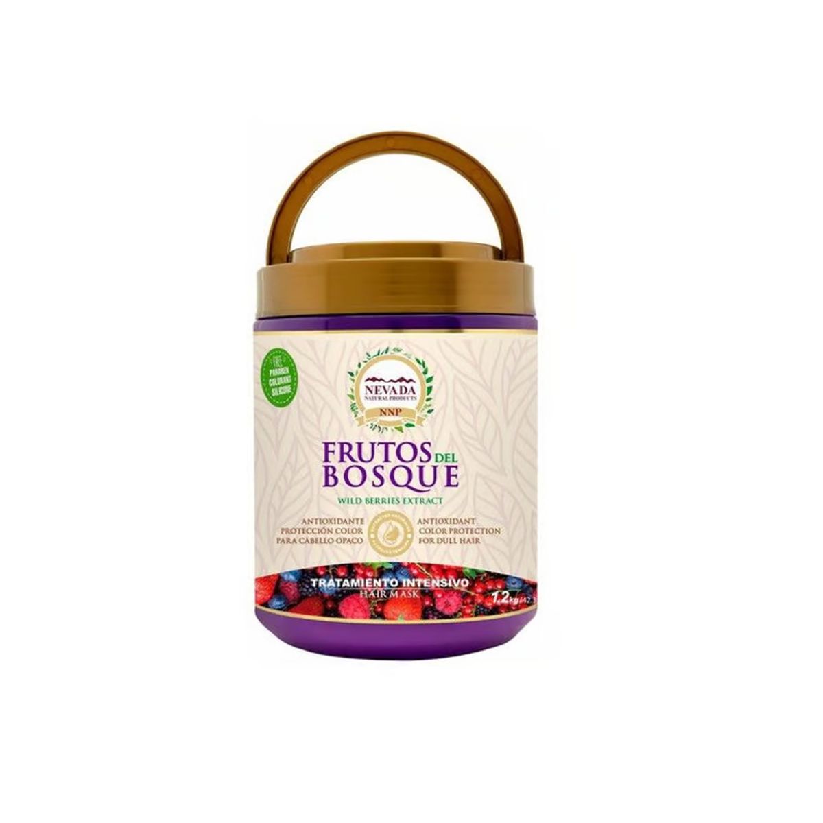 NEVADA NATURAL PRODUCTS - Nevada Tratamiento Frutos del Bosque Libre de Parabenos Colorantes y Silicona-12 kg