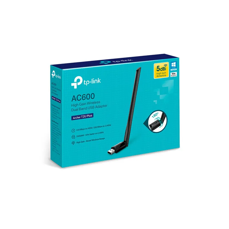 TP LINK - ADAPTADOR USB WIFI TP-LINK ARCHER T2U PLUS AC600