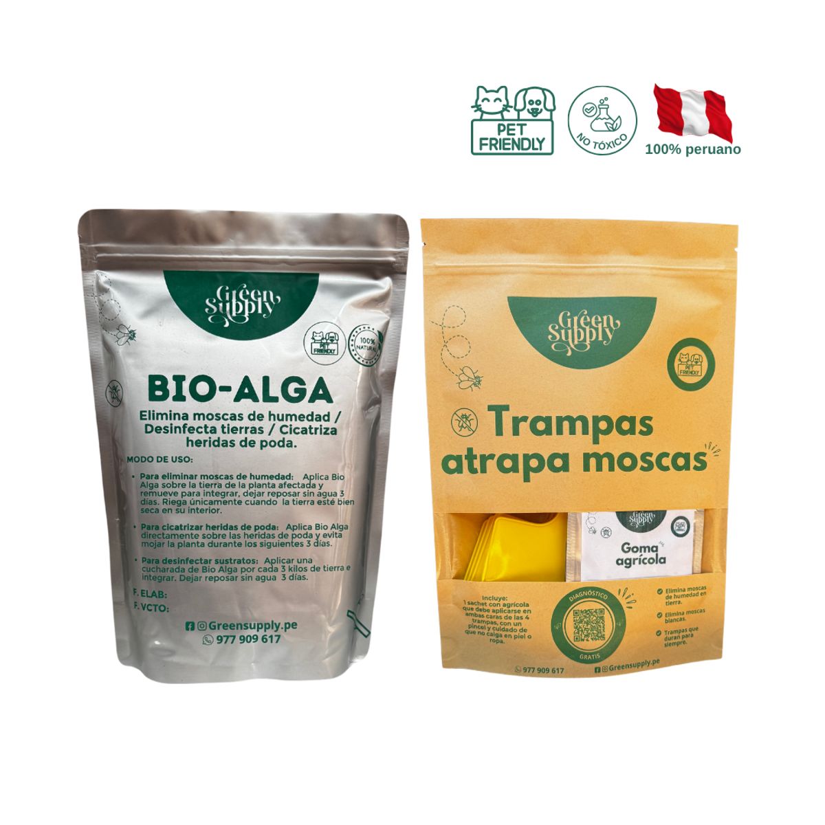 GREEN SUPPLY - Pack Elimina Moscas - Pet Friendly