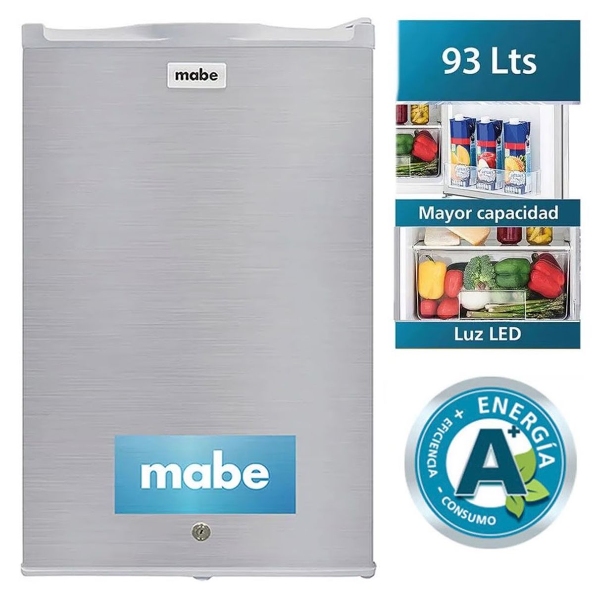 MABE - Frigobar Mabe 93 Lts Plomo RMF04PRX0