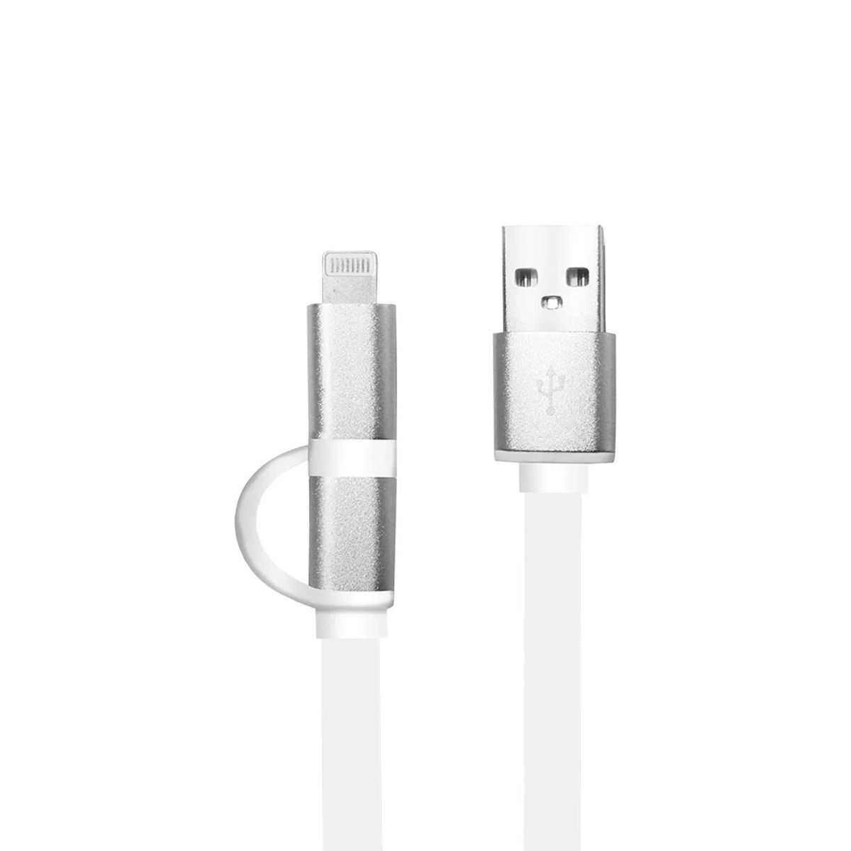 ARGOMTECH - CABLE 2 EN 1 MICRO USB Y LIGHTNING 1.8 M