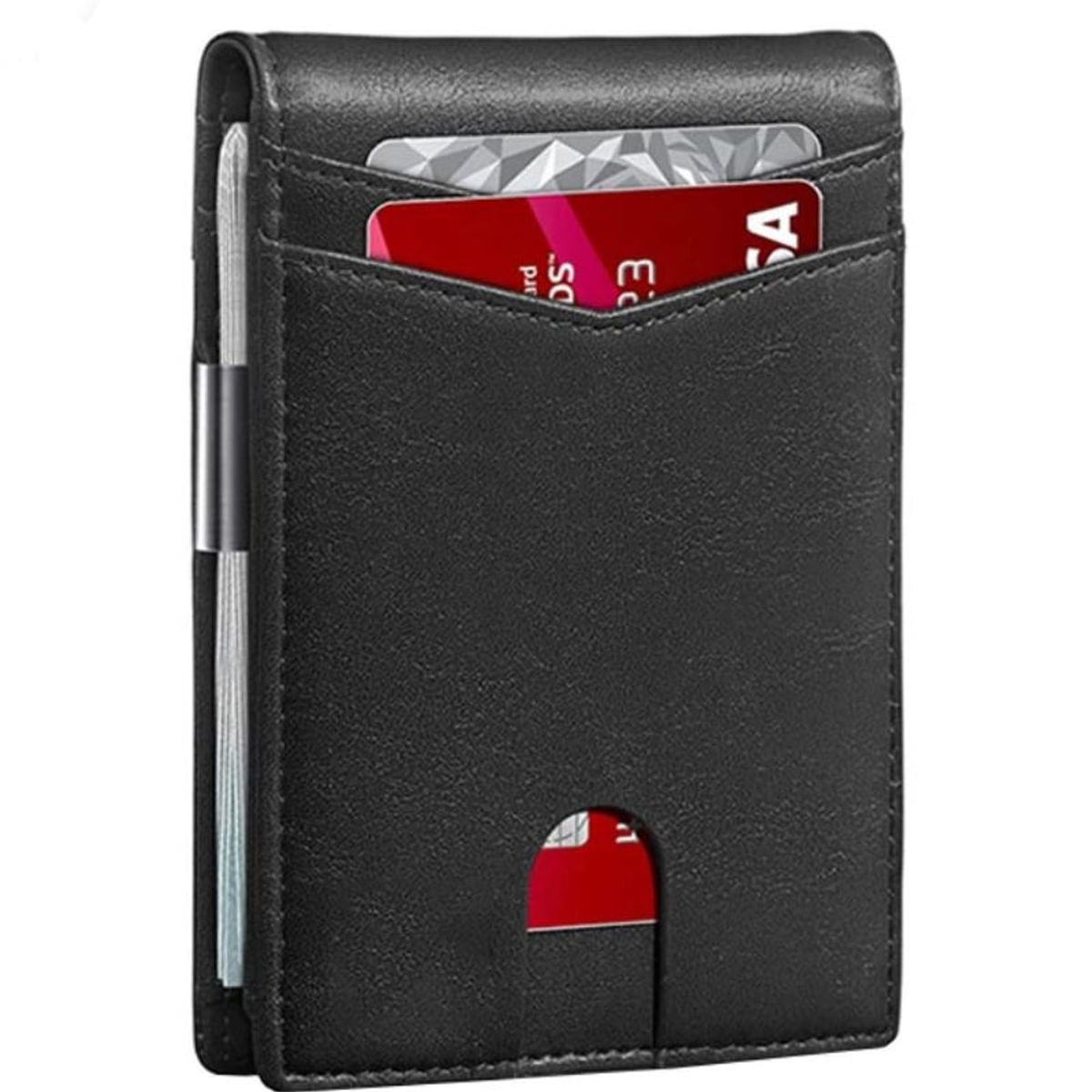 GENERICO - Billetera Antirobo Sistema Rfip con Clip Metalico