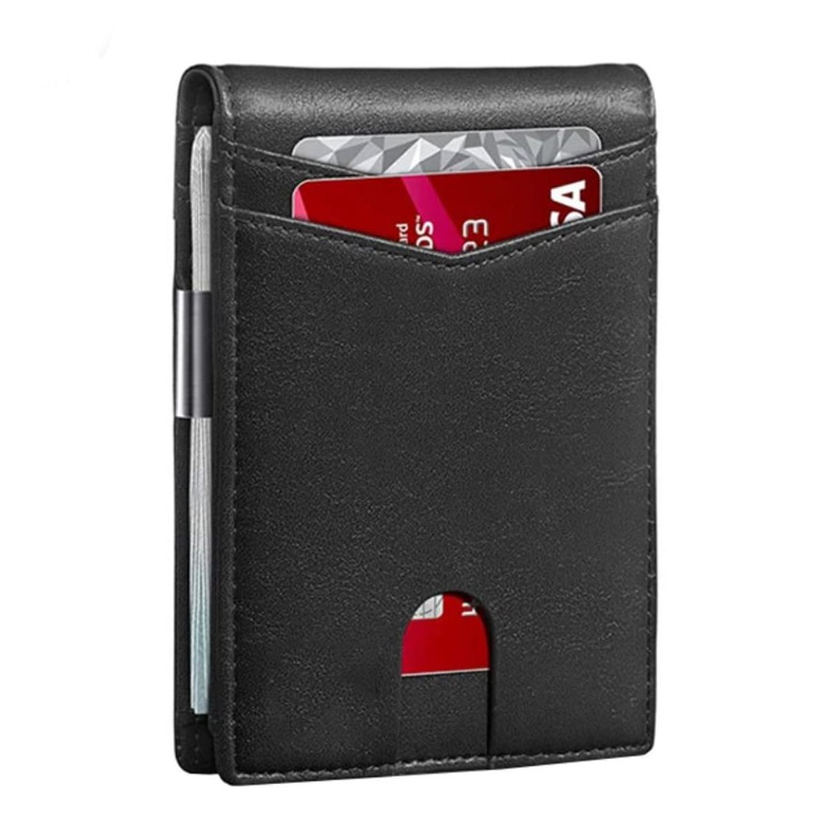 GENERICO - Billetera Antirobo Sistema Rfip con Clip Metalico