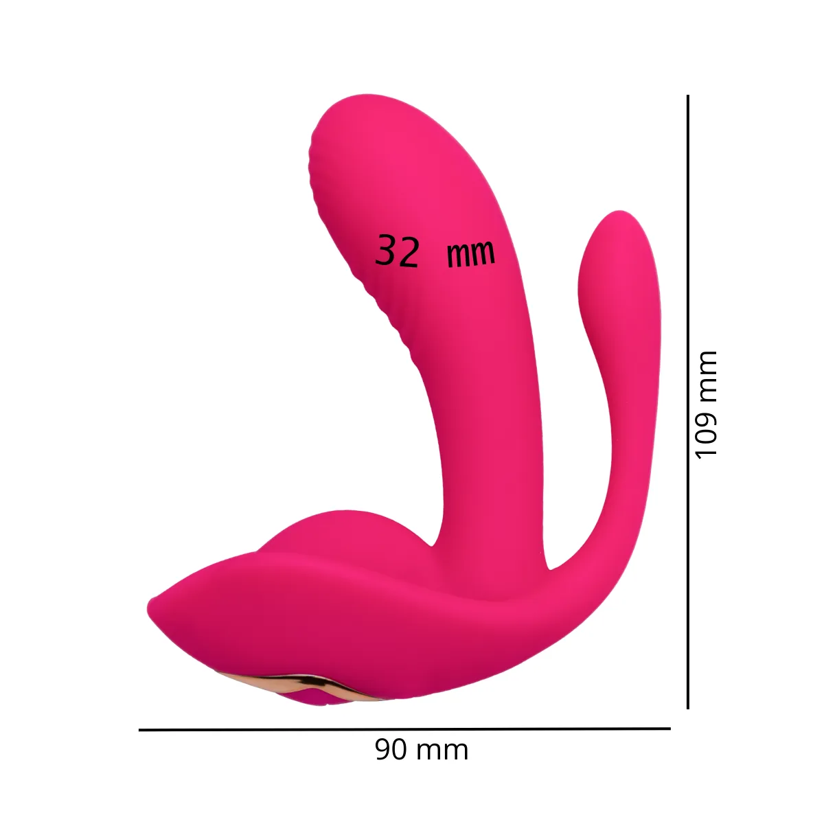 GENERICO - Vibrador Panty Estimulación Doble Control Remoto Rosado