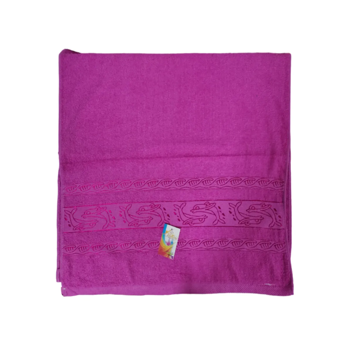 GENERICO - Toalla de cuerpo suave Fucsia - 138x68cm