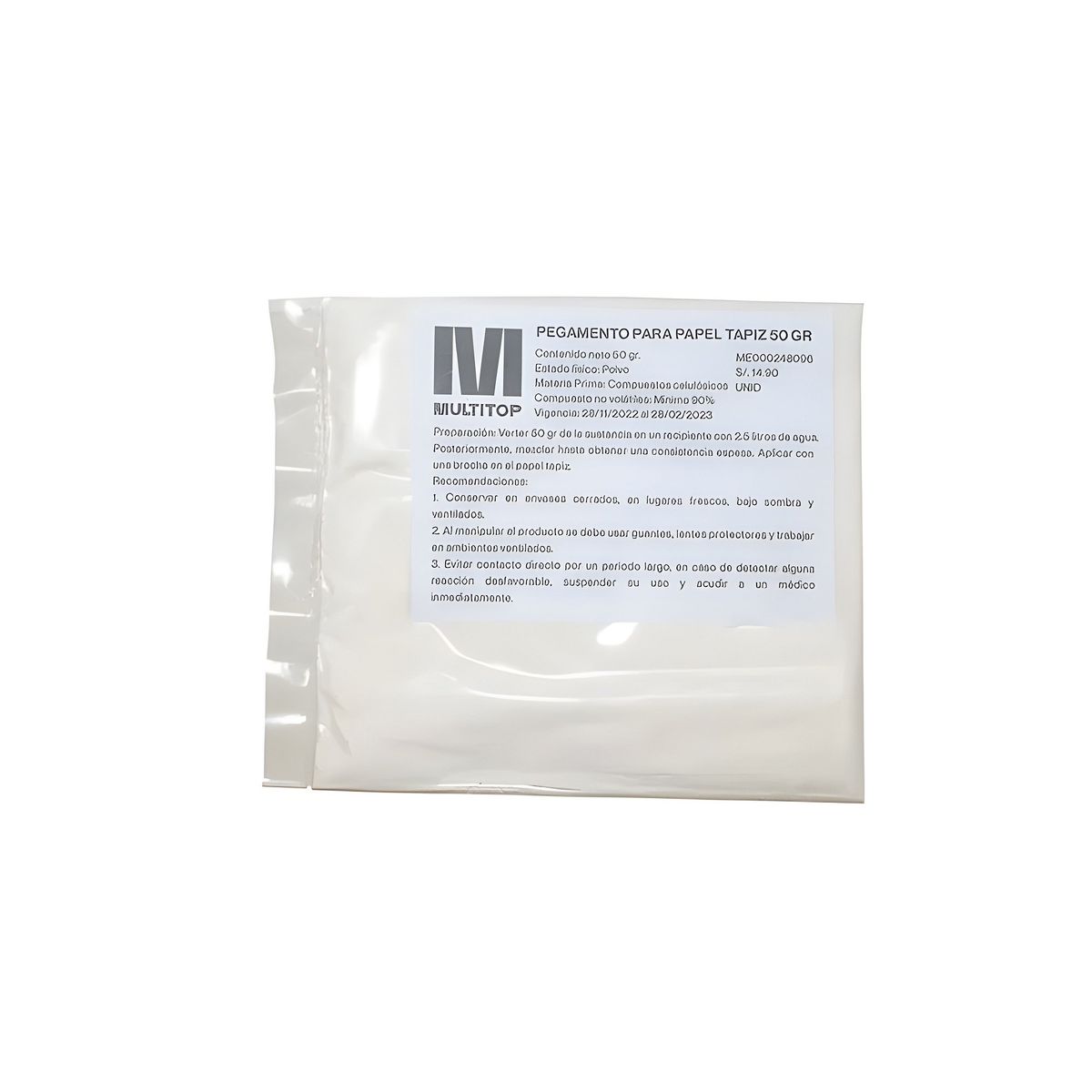 MULTITOP - Pegamento para Papel Tapiz 50 gr