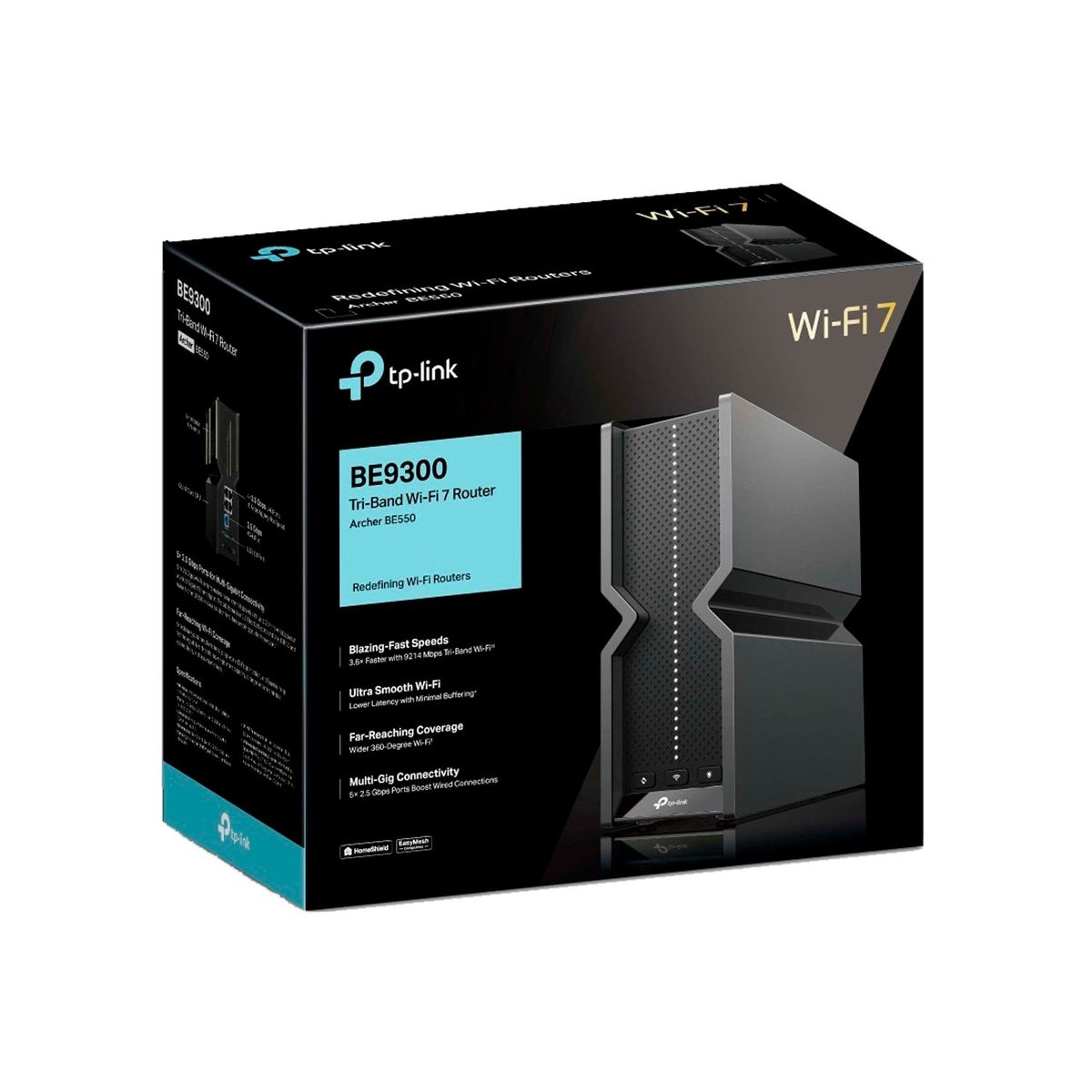 TP LINK - TP-Link Archer BE550 Wi-Fi 7 Router Tri-Band BE9300
