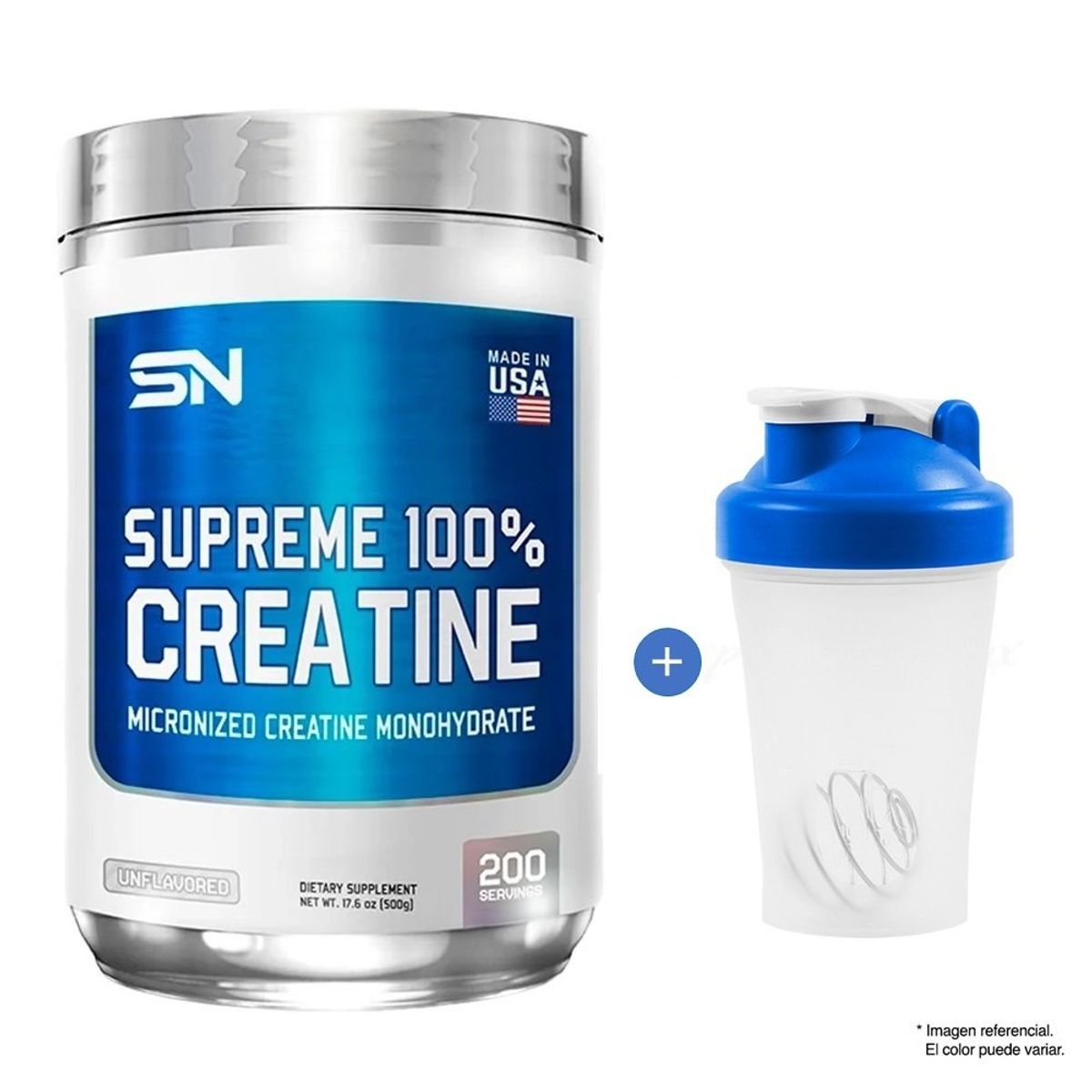 SUPREME NUTRITION - CREATINA 500 GR SUPREME NUTRITION Sabor NATURAL