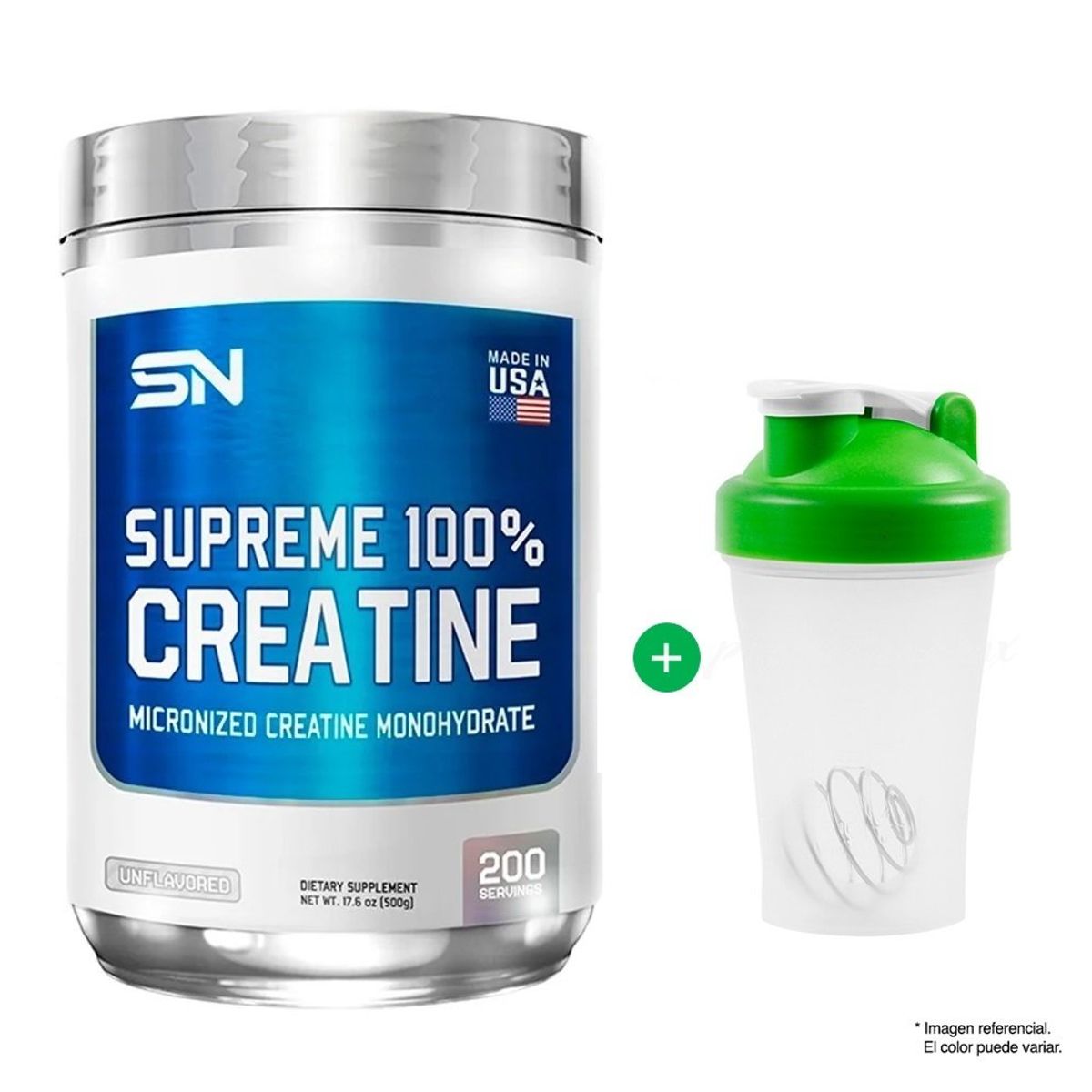 SUPREME NUTRITION - CREATINA MONOHIDRATADA 500 GR SUPREME NUTRITION