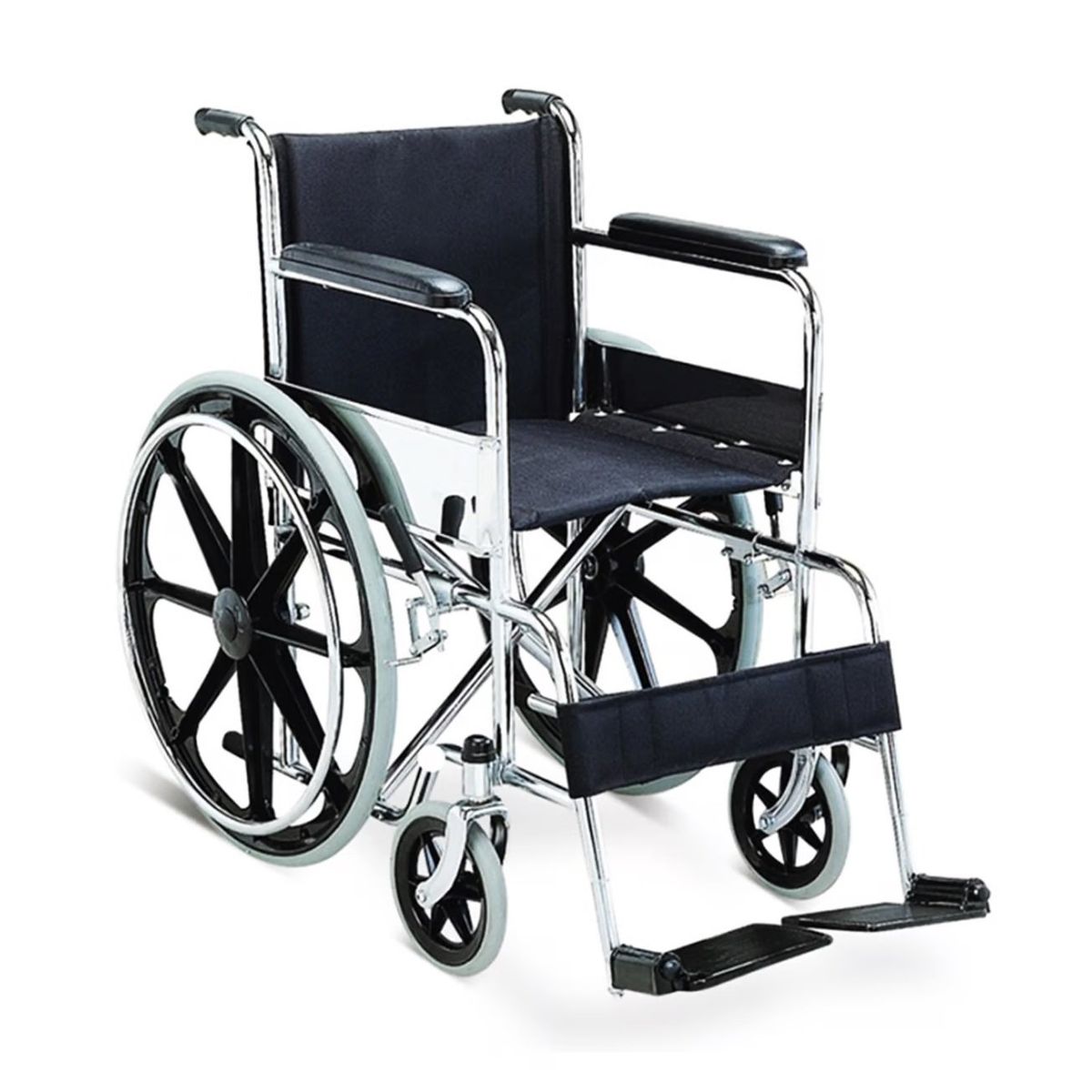 GENERICO - Silla de ruedas Standar importado Lona Aros PVC