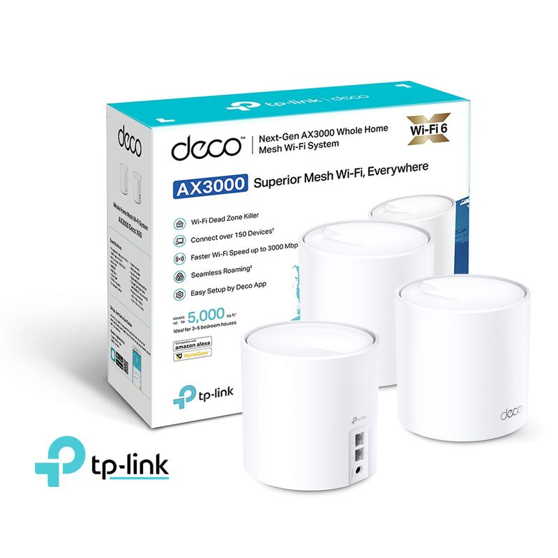TP LINK - Tp-Link Deco X60 3 Pack Mesh Sistema Wifi 6 AX3000